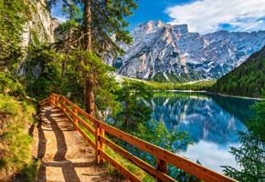 1000 db-os puzzle (Braies-tó, Olaszország)