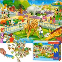 CASTORLAND Puzzle állatkerti látogatás szafari állatok - 60